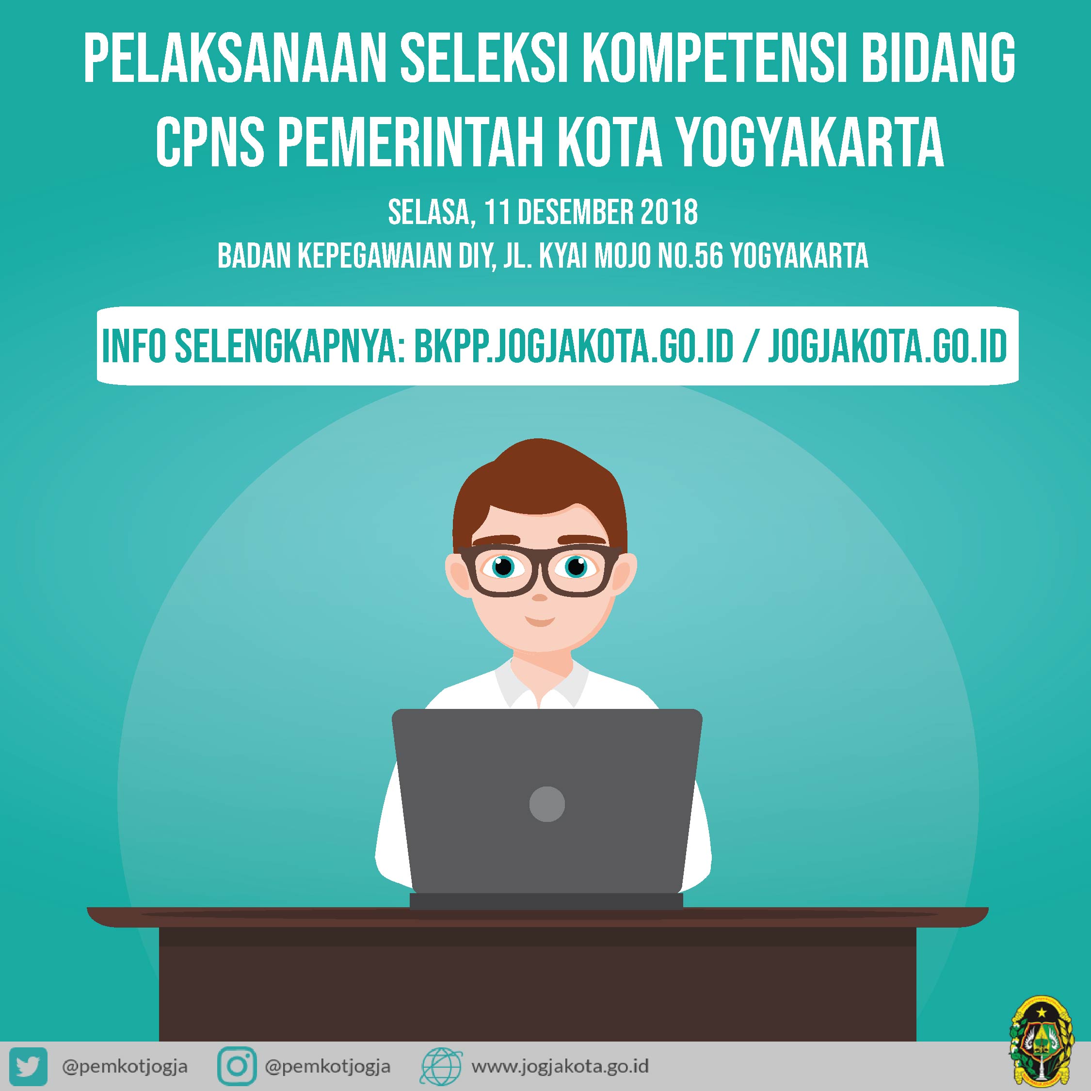 Jadwal Seleksi Kompetensi Bidang SKB CPNS Pemerintah Kota Yogyakarta 2018